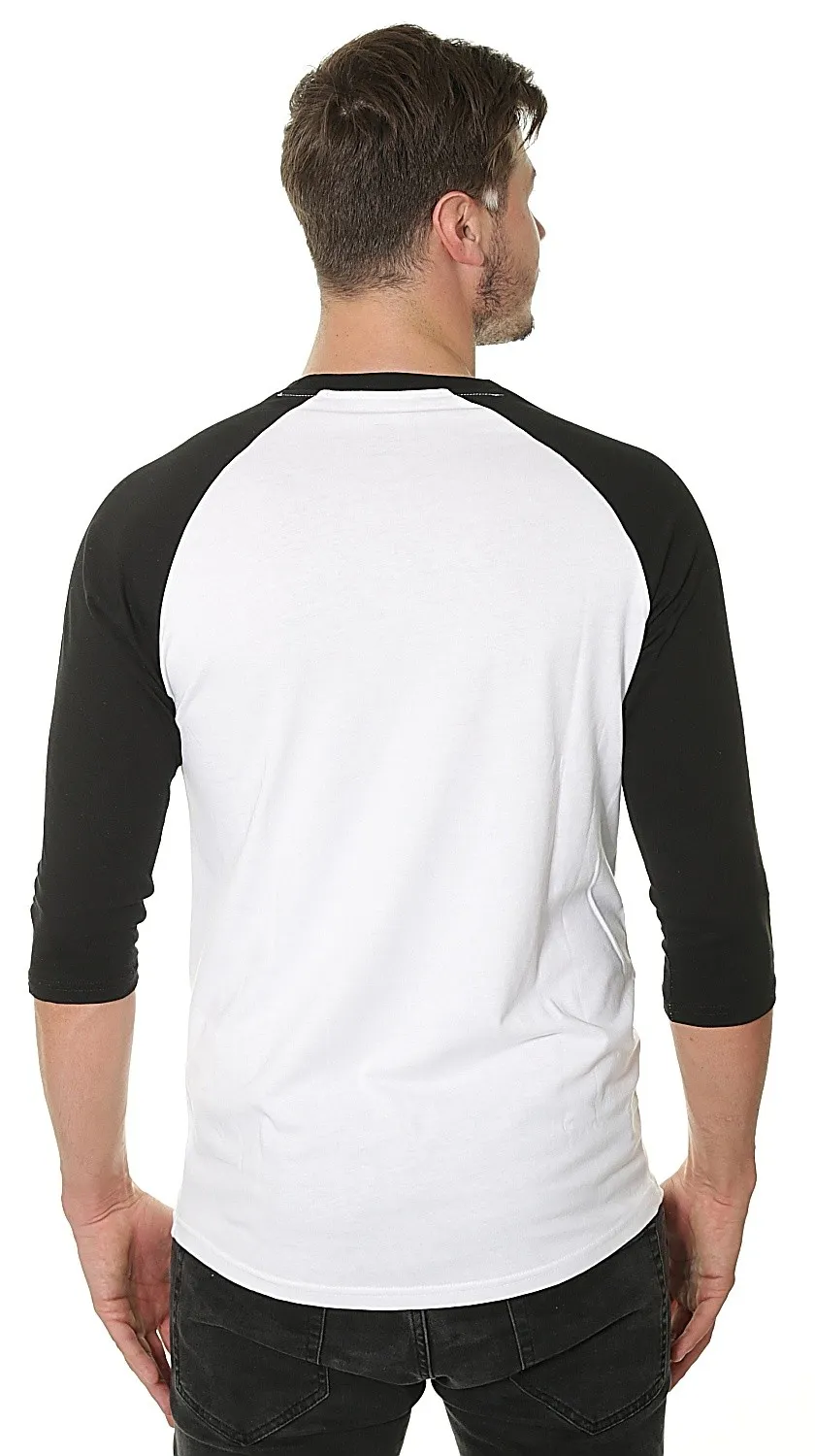 T-Shirt Vans Classic Raglan 3/4 - White/Black