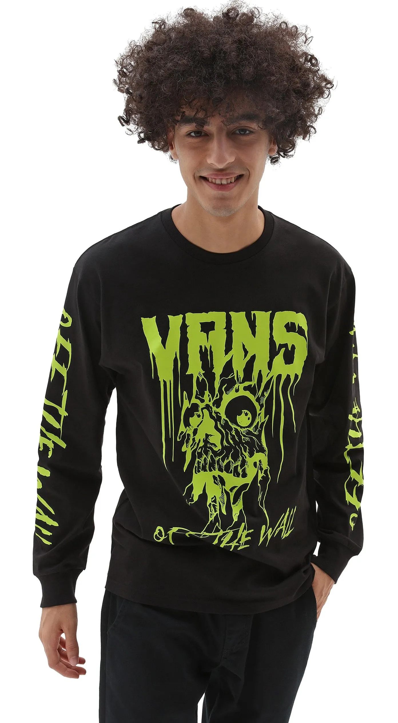 T-Shirt Vans Glaring Eyes LS - Black - men´s