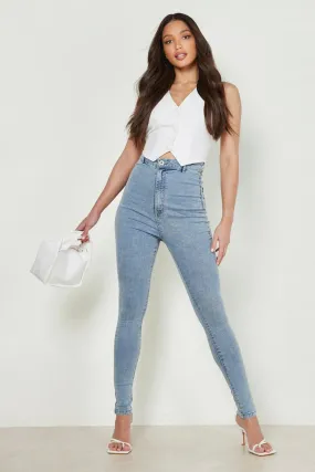 Tall Basics High Waist Disco Skinny Jeans