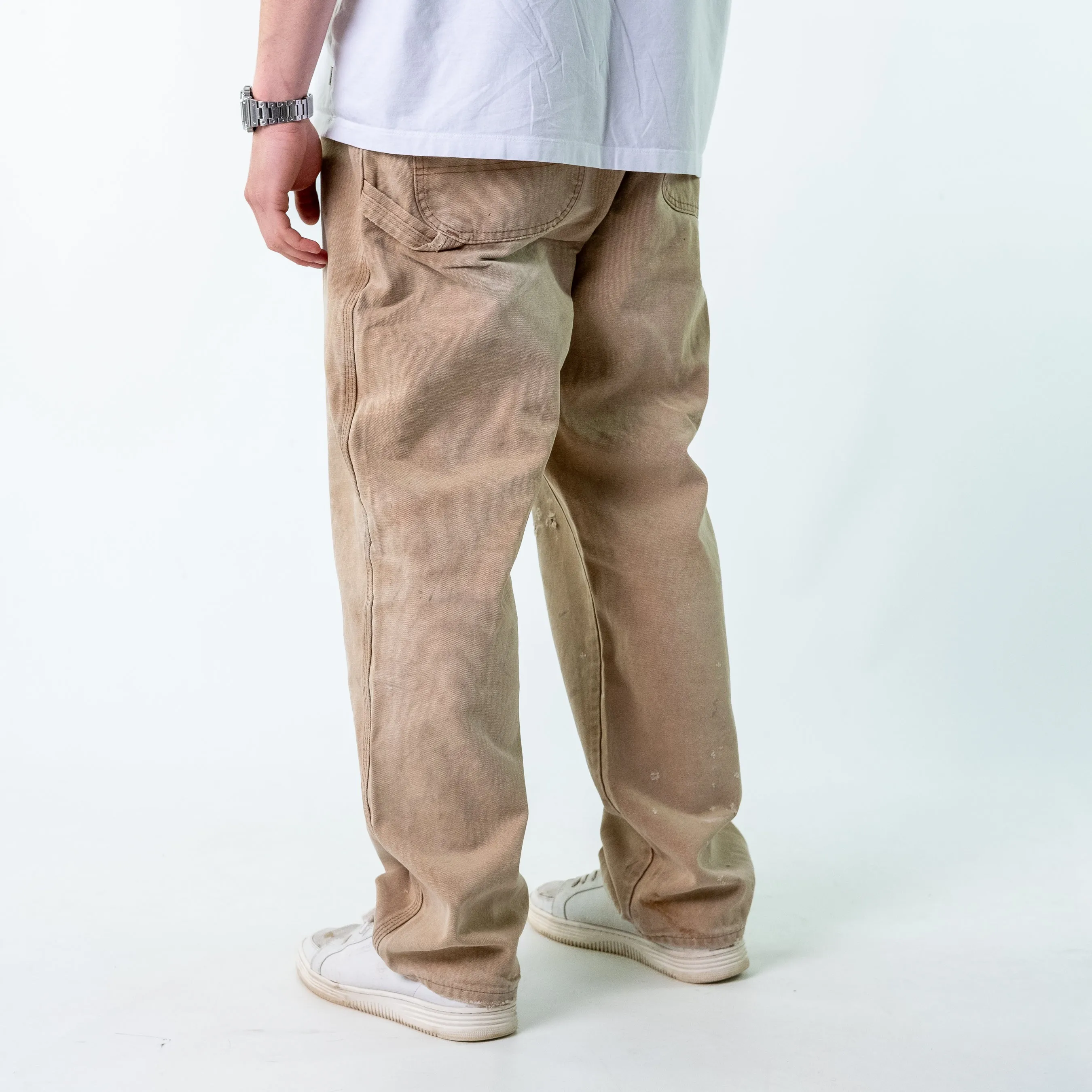 Tan 90s Dickies Denim Carpenter Jeans Baggy Pants (38x32)