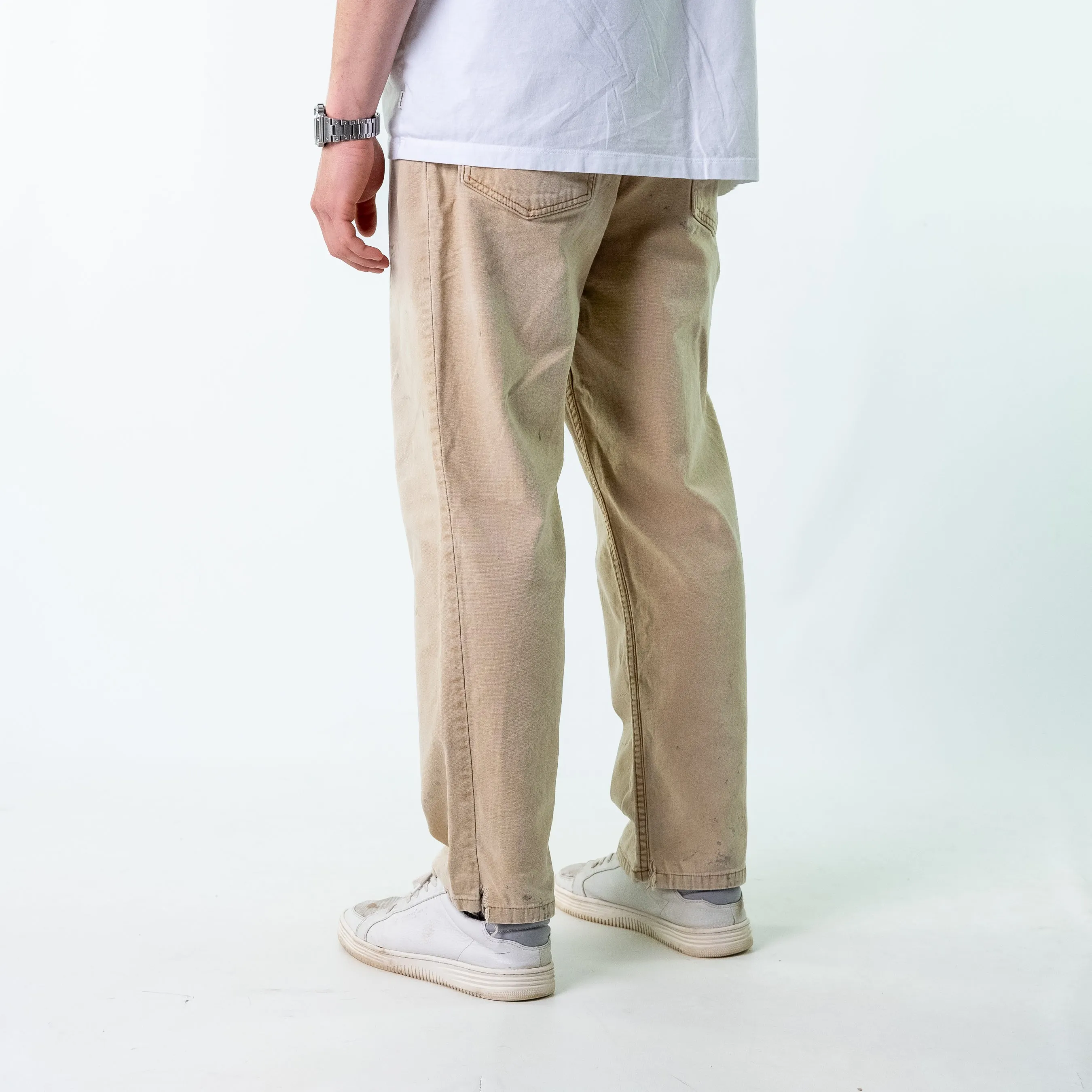 Tan y2ks Carhartt Denim Carpenter Jeans Baggy Pants (38x30)