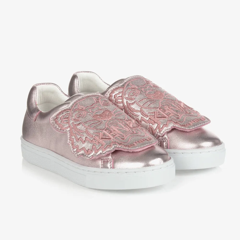 Teen Girls Pink Tiger Trainers