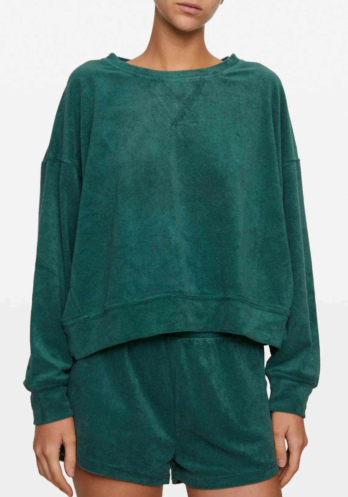 TERRY SWEATSHIRT EMERALD