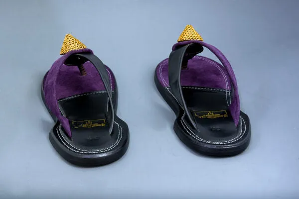 The Akan gold ornament Flat Slippers in Latest Fashion