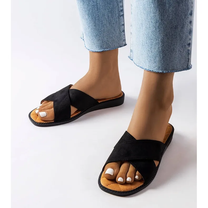 Tiana Onyx Slippers