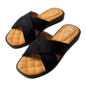 Tiana Onyx Slippers