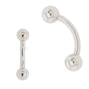 Titanium Curved Barbell - 0 gauge