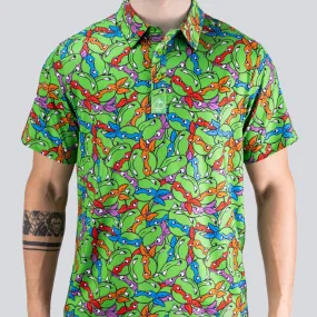 Teenage Mutant Ninja Turtles Green Polo Shirt - Official Merchandise