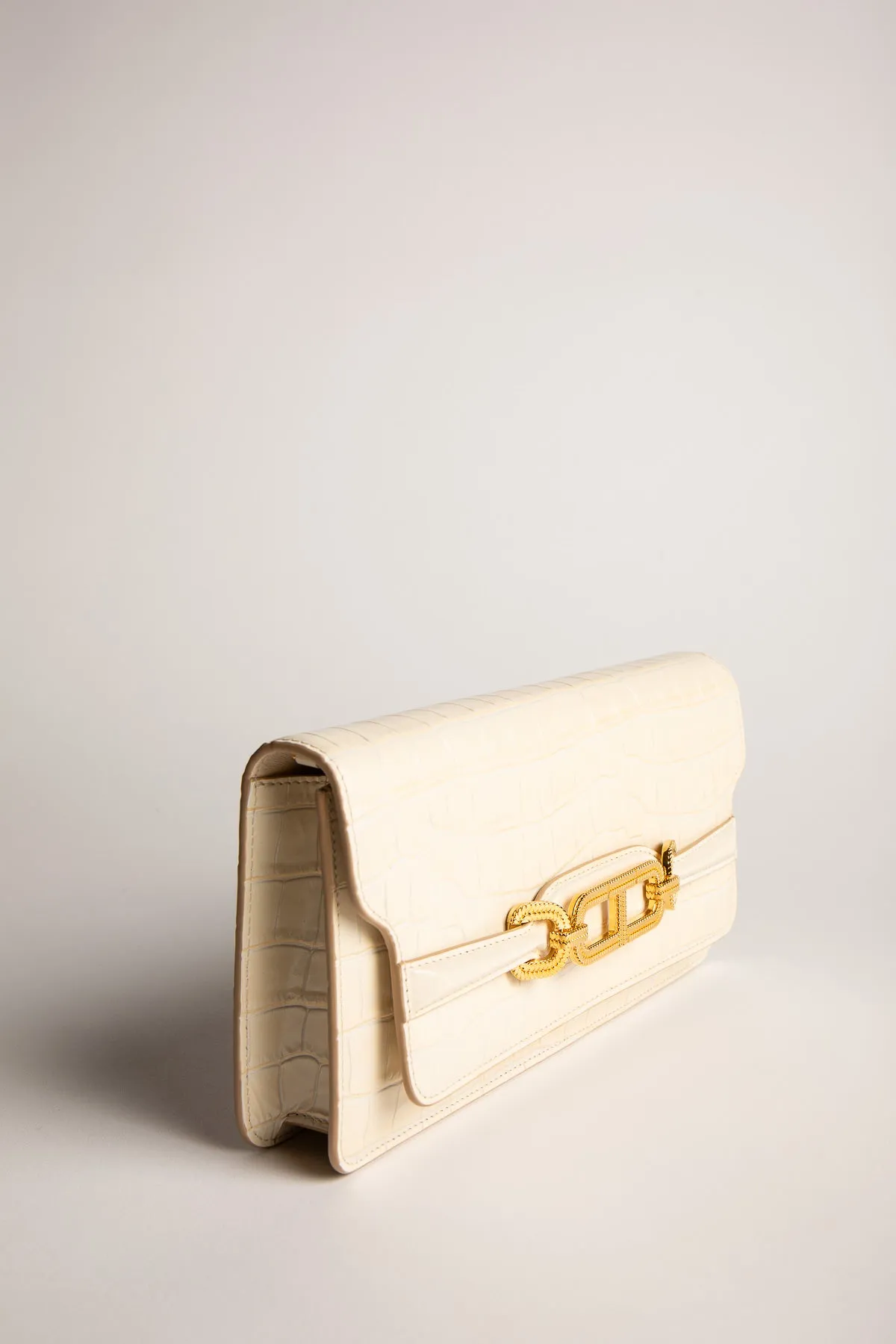 TOM FORD | SHINY PRINTED CROCODILE LEATHER WHITNEY E/W SHOULDER BAG