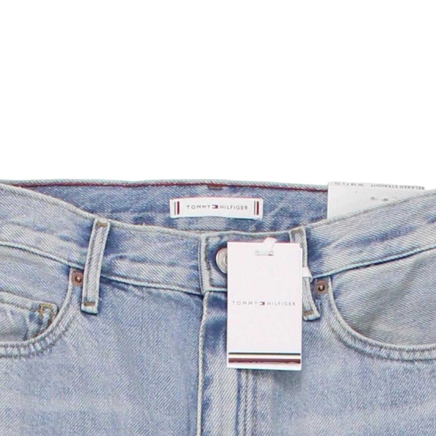 Tommy Hilfiger Blue Relaxed Straight High Waist Jeans