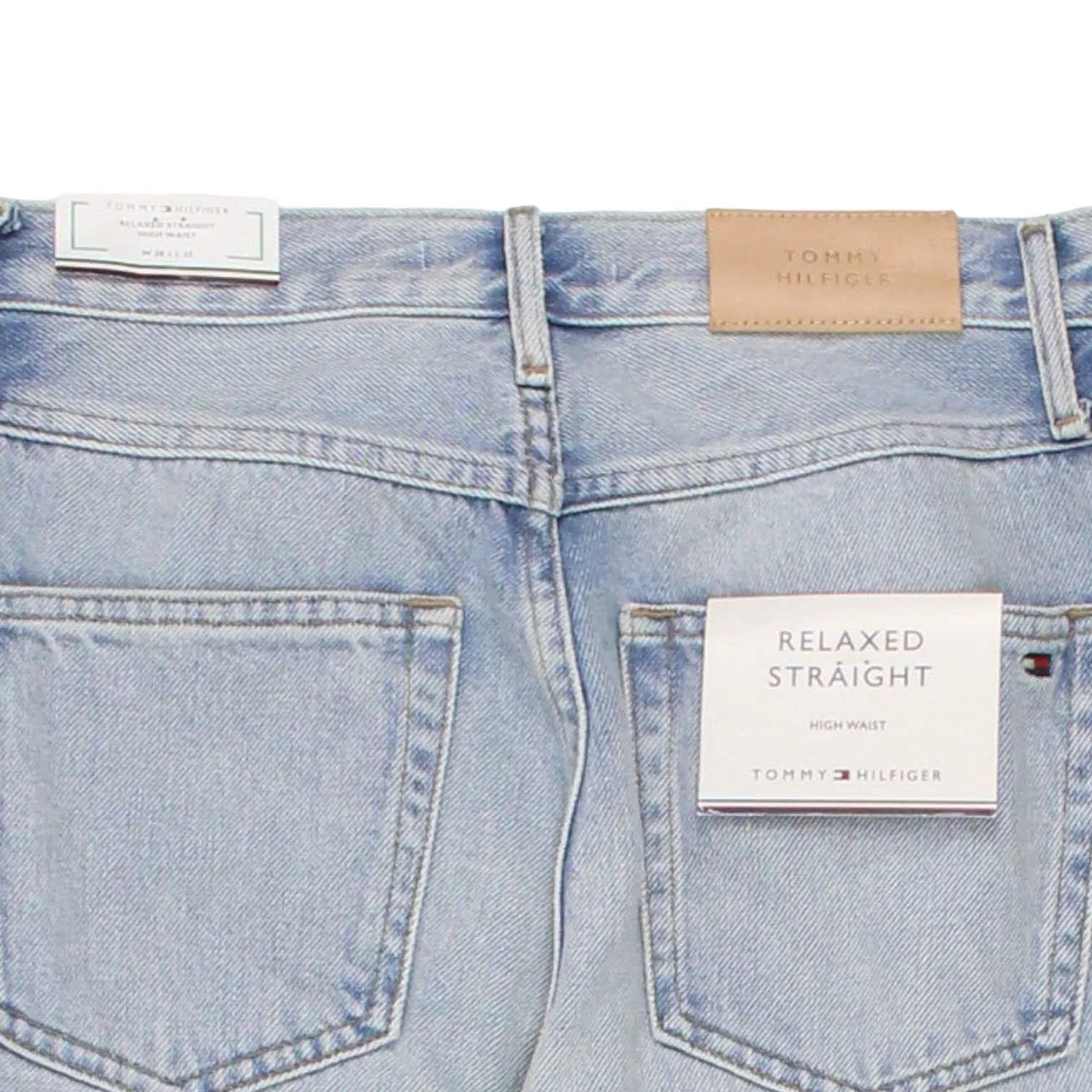 Tommy Hilfiger Blue Relaxed Straight High Waist Jeans