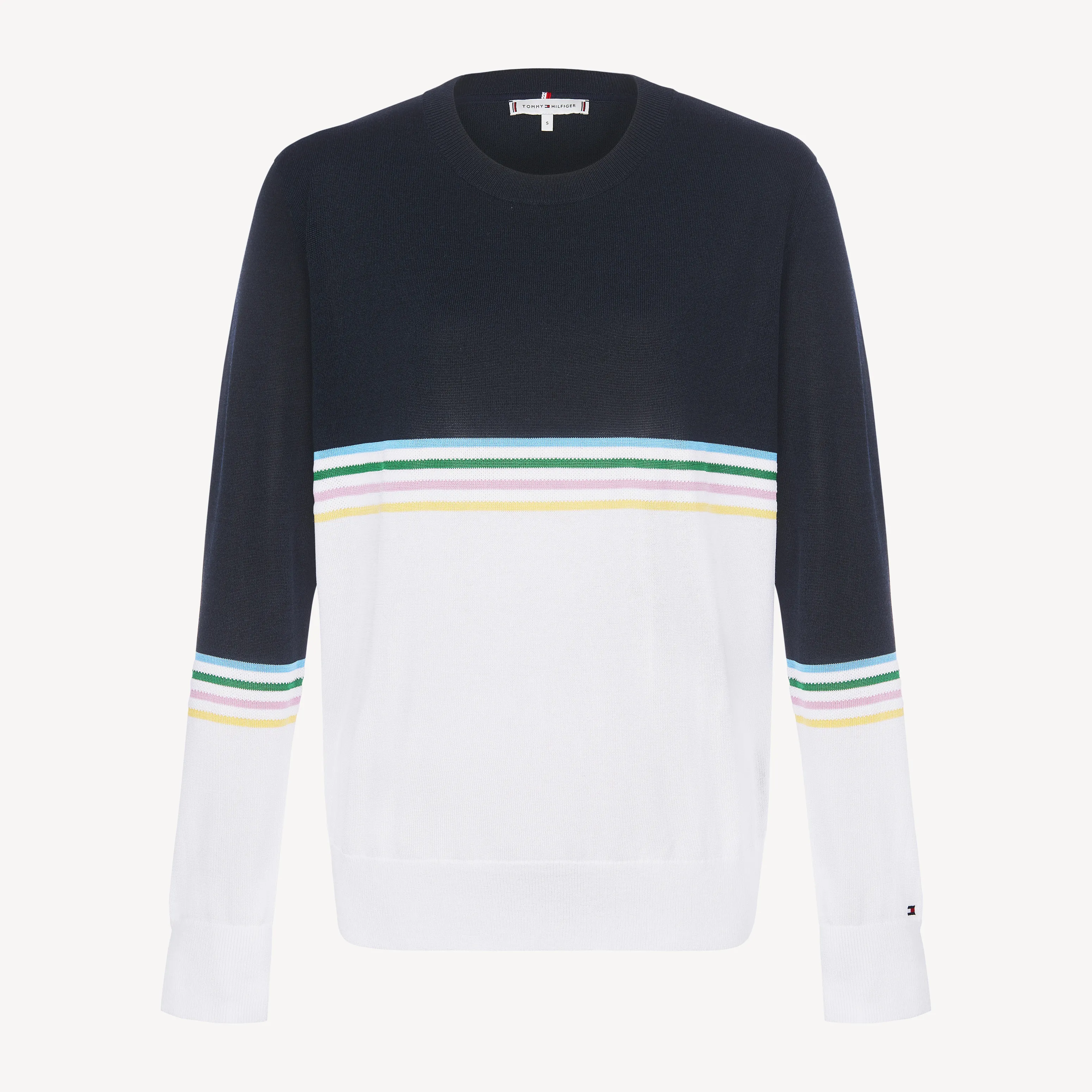 Tommy Hilfiger Striped Crew Neck Jumper - Jumpers