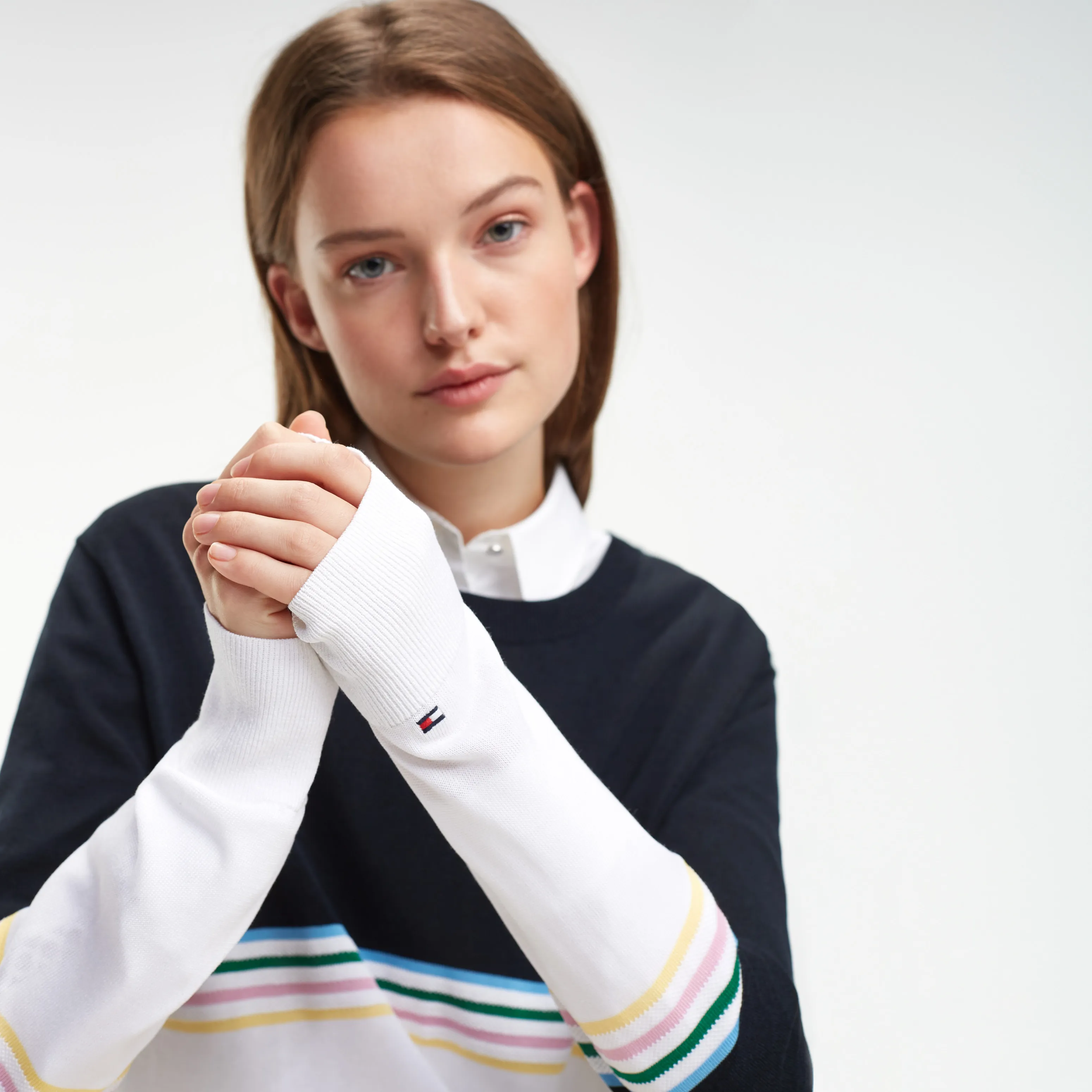 Tommy Hilfiger Striped Crew Neck Jumper - Jumpers