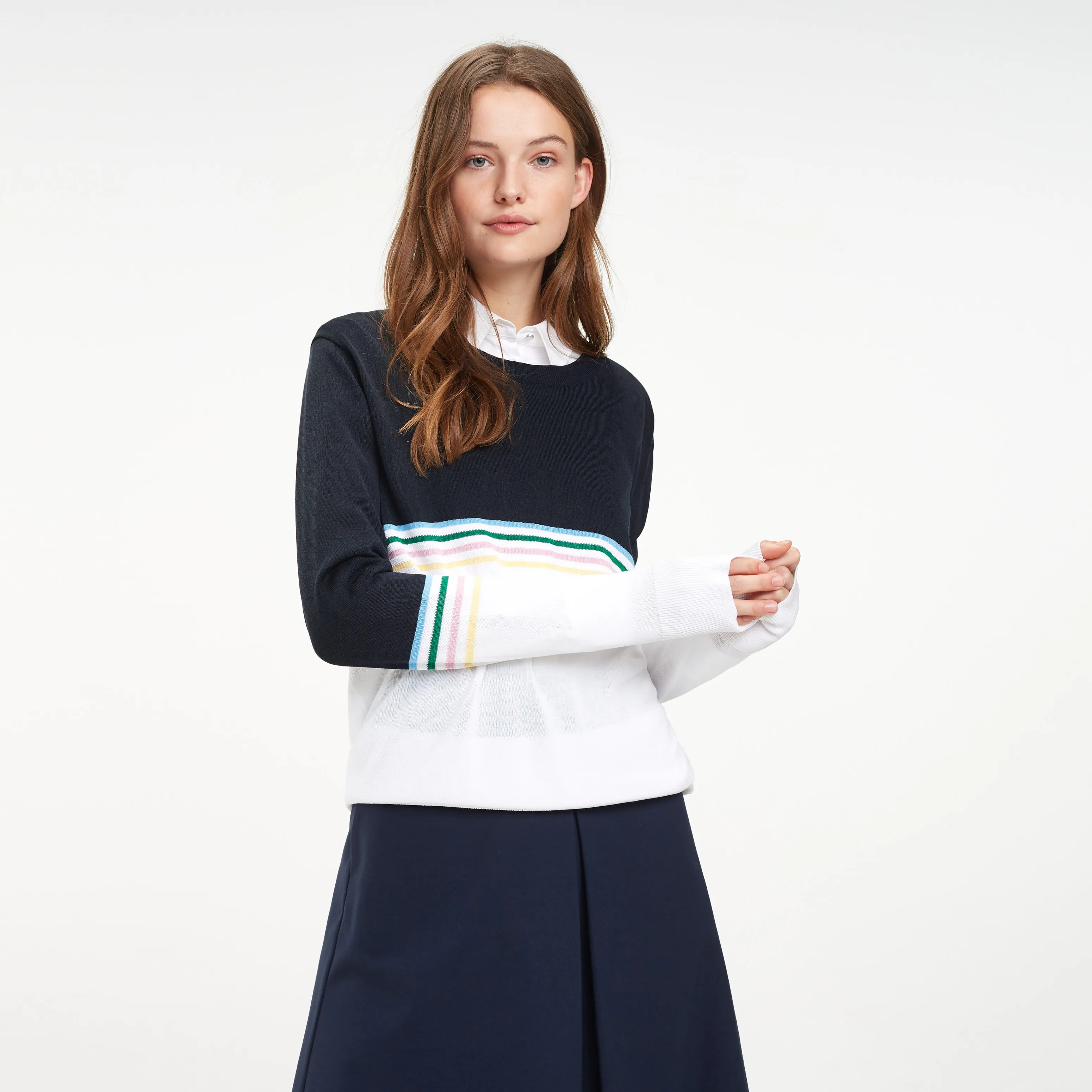 Tommy Hilfiger Striped Crew Neck Jumper - Jumpers