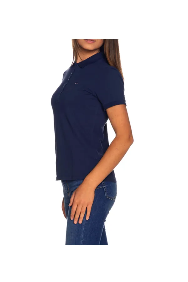 Tommy Hilfiger Women's Navy Slim Fit Pique Polo