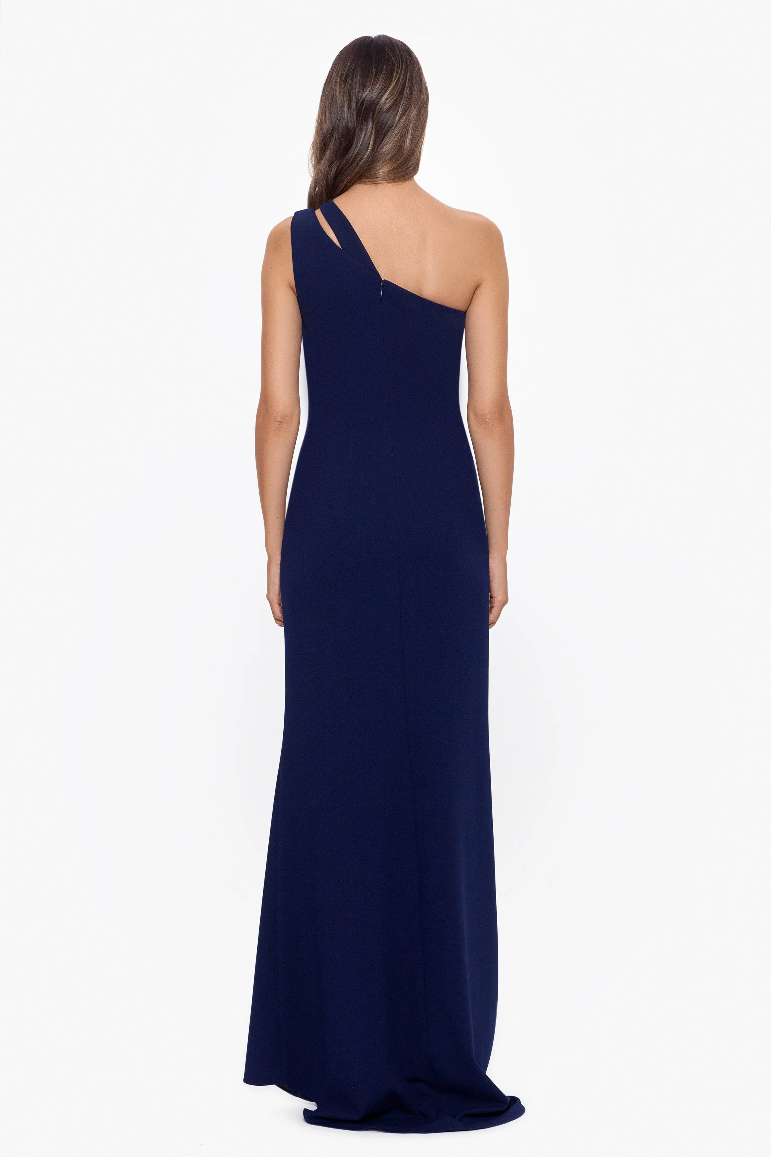 Elegant Ruched One Shoulder Dress