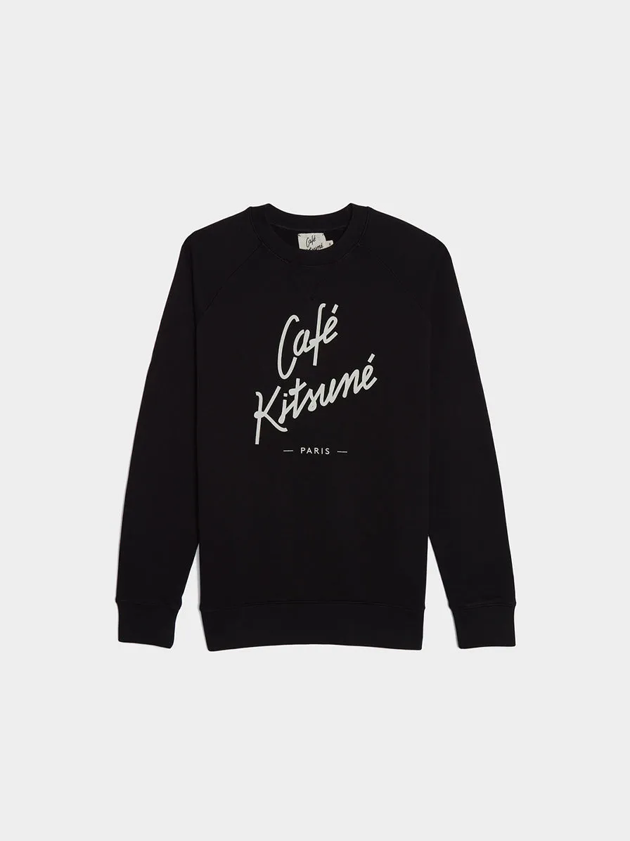 Black U Sweatshirt Cafe Kitsune