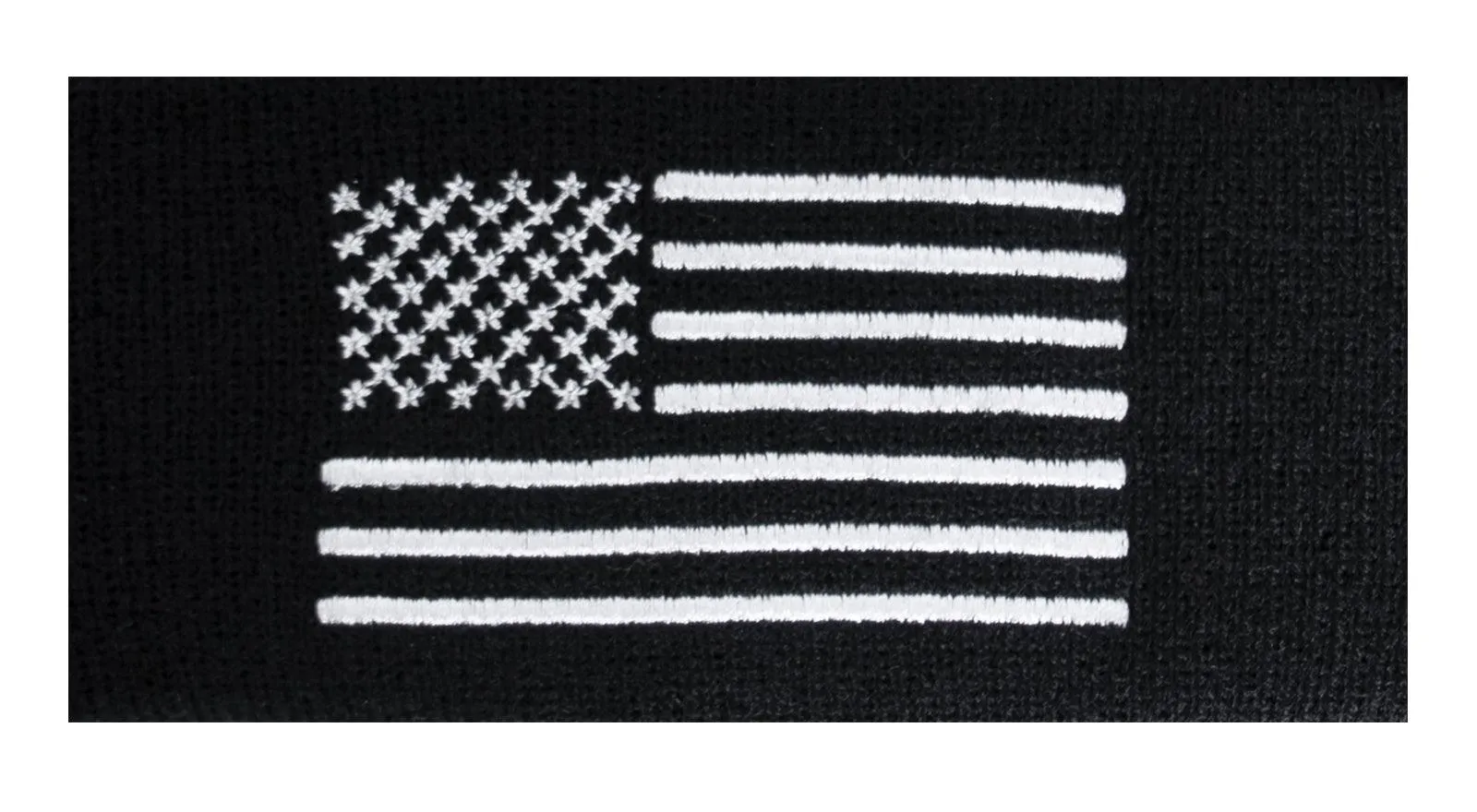 US Flag Embroidered Fine Knit Watch Cap