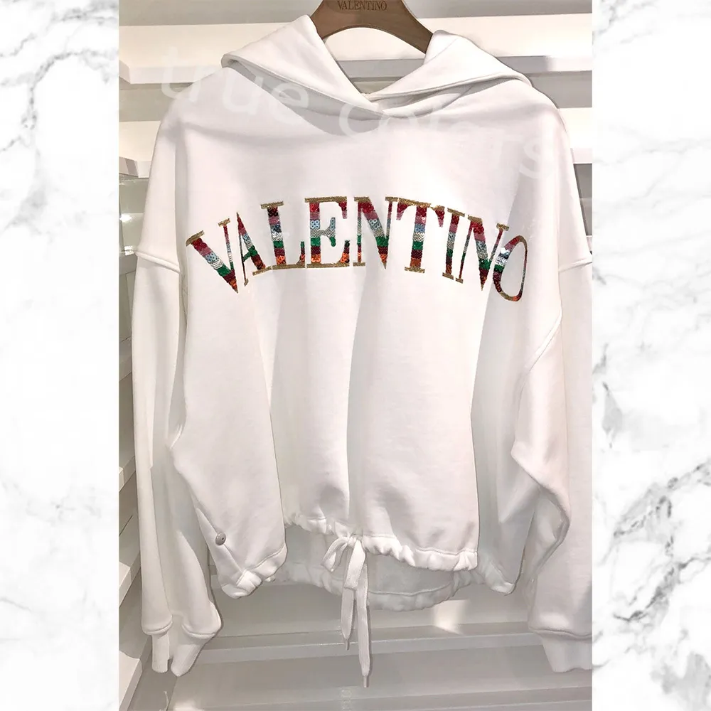 Valentino Embroidered Sweatshirt: Jersey Fabric