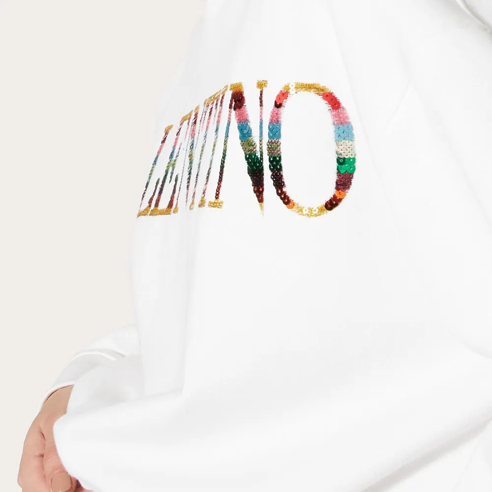 Valentino Embroidered Sweatshirt: Jersey Fabric