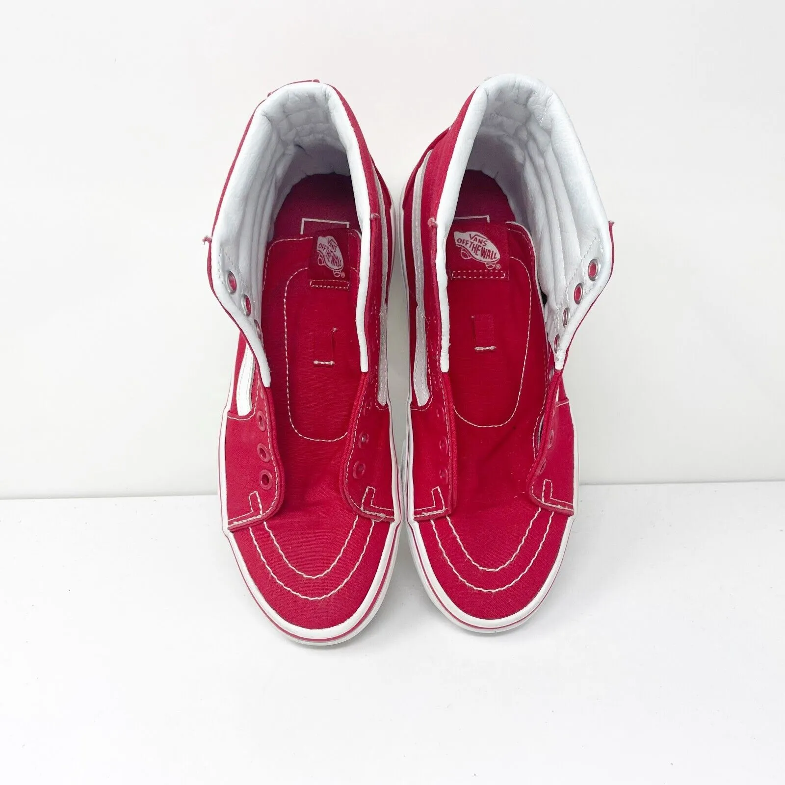 Vans Unisex SK8 Hi 721356 Red Casual Shoes Sneakers Size M 5 W 6.5