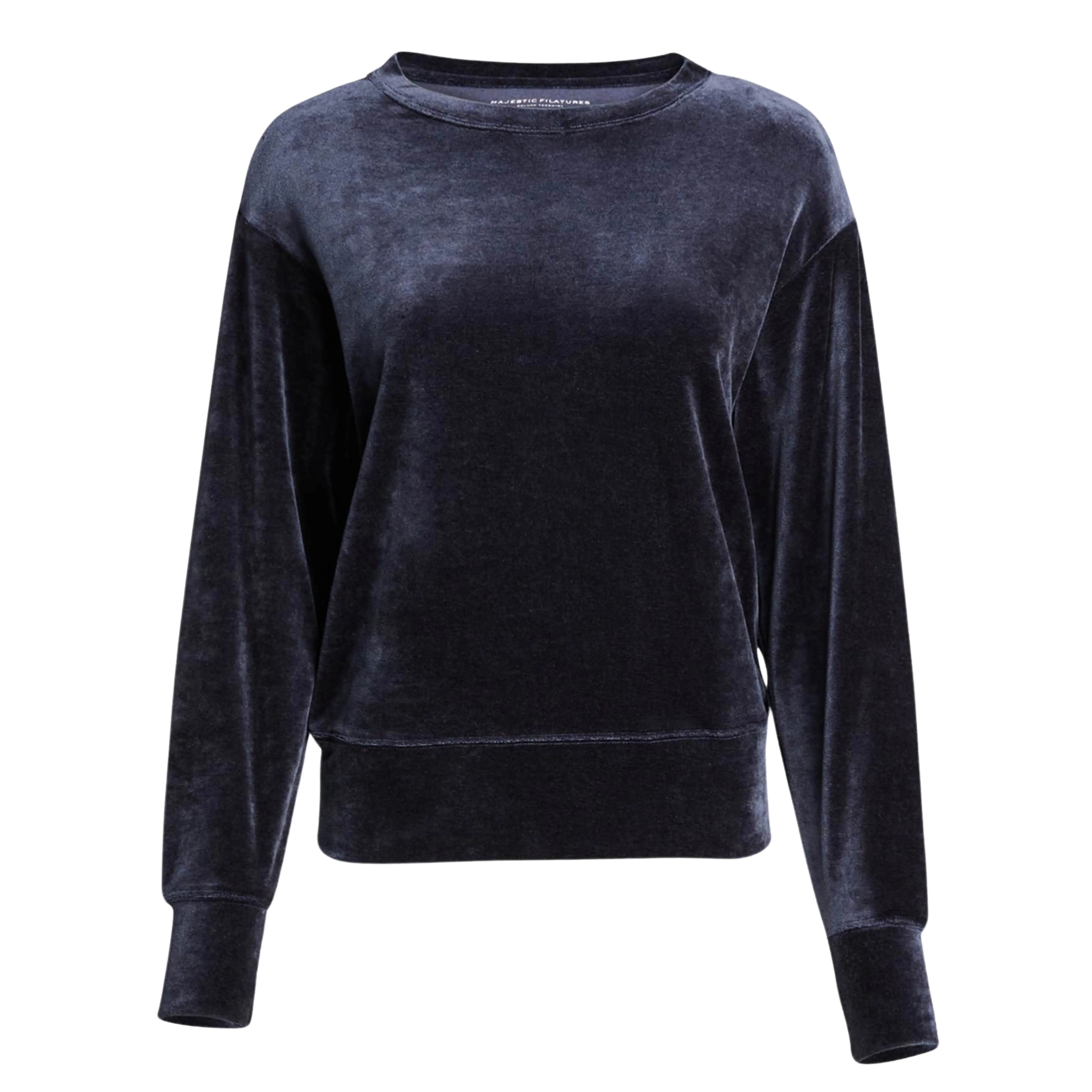 Velour Sweatshirt - Navy