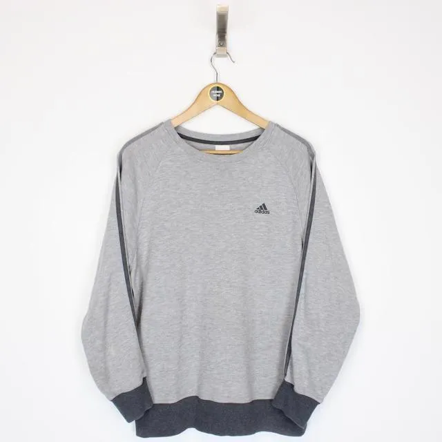 Vintage Adidas Spellout Sweatshirt Medium