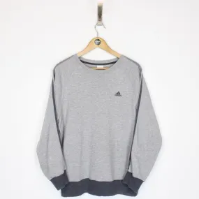 Vintage Adidas Spellout Sweatshirt Medium