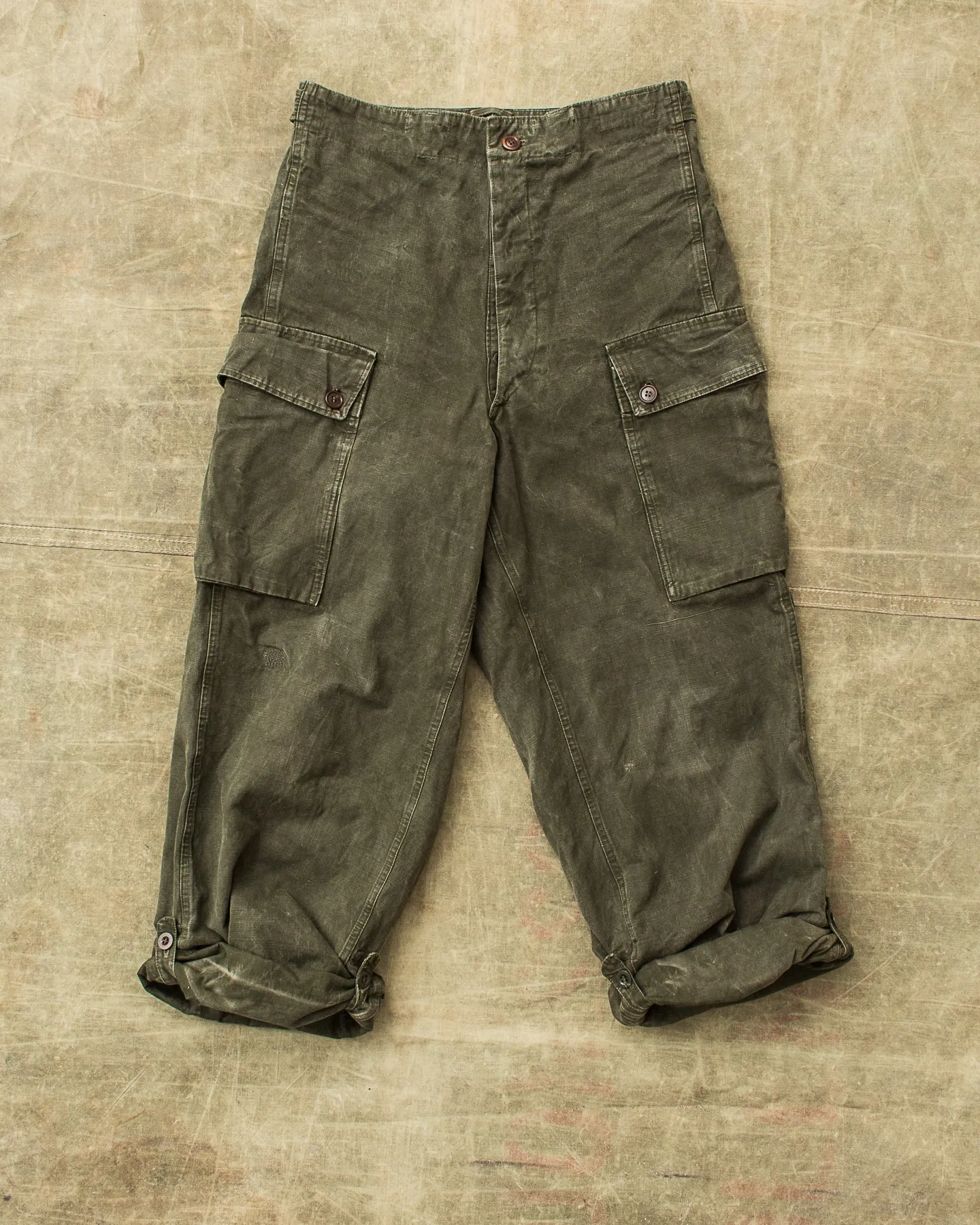 Vintage A.M. Seynaeve M.V.O 1958 Belgian Army Trousers