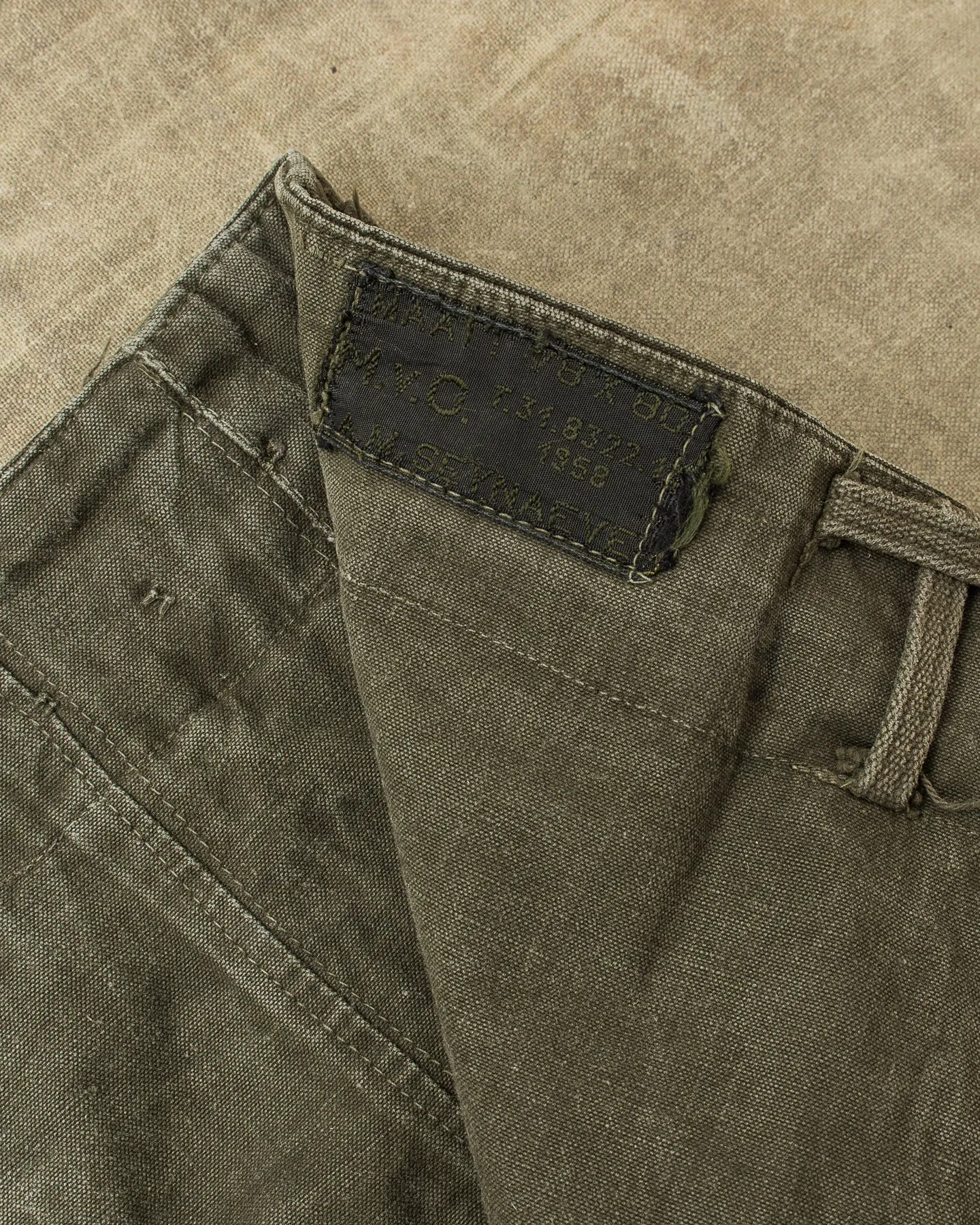 Vintage A.M. Seynaeve M.V.O 1958 Belgian Army Trousers