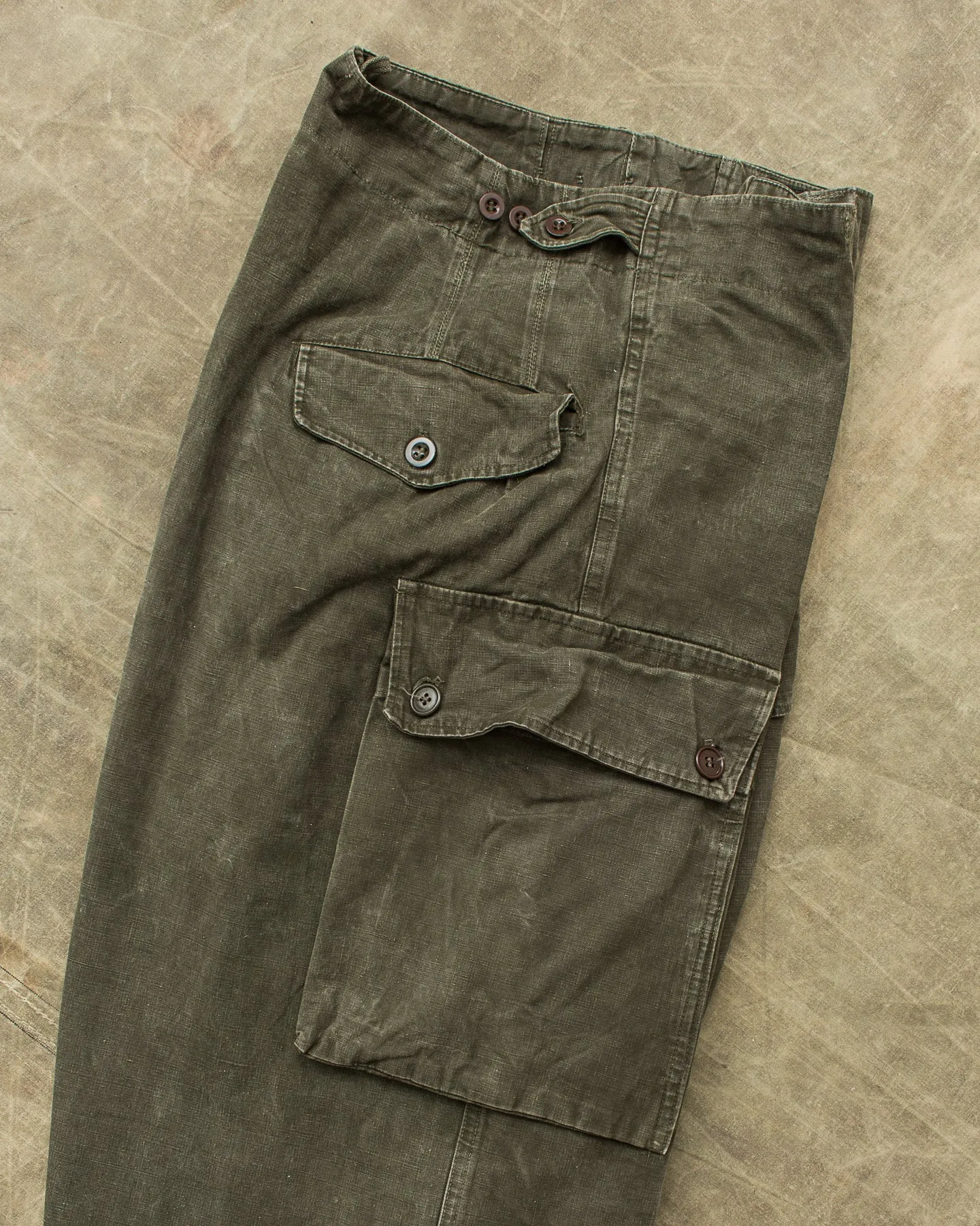 Vintage A.M. Seynaeve M.V.O 1958 Belgian Army Trousers