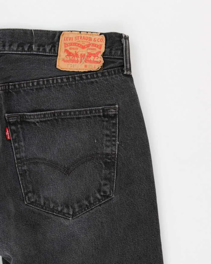 Faded Black Levi's 501 Jeans - W35 L30