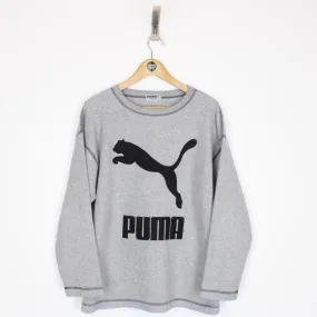 Vintage Puma Fleece Sweatshirt Small