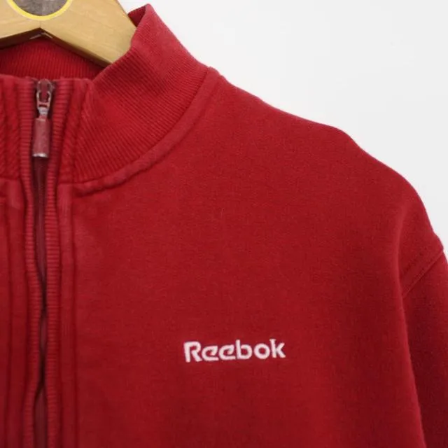 Vintage Reebok 1/4 Zip Spellout Sweatshirt Medium