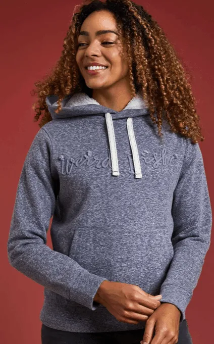 Recycled Organic Snow Marl Hoodie - Navy from Weird Fish Bodhi