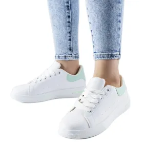 White and green Leland sneakers