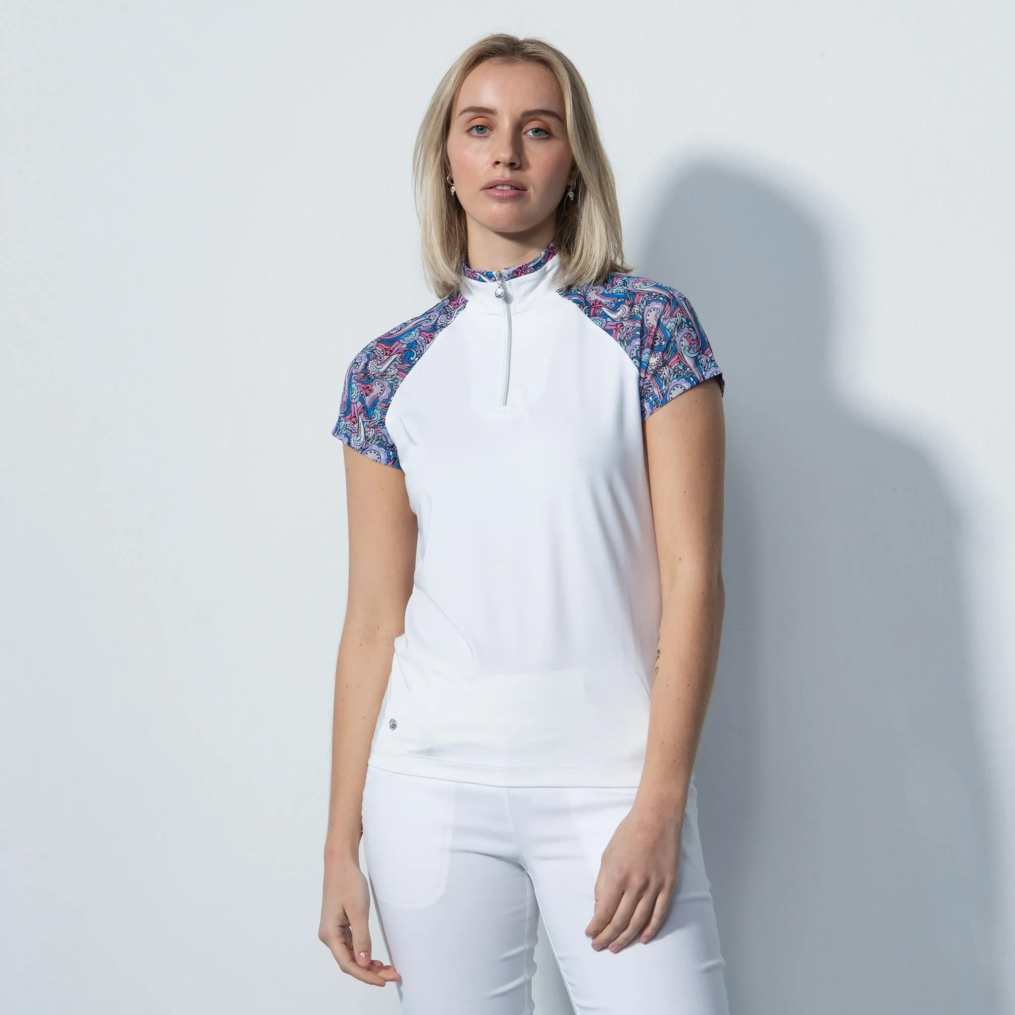 White Daily Sports Ladies Polo Shirt