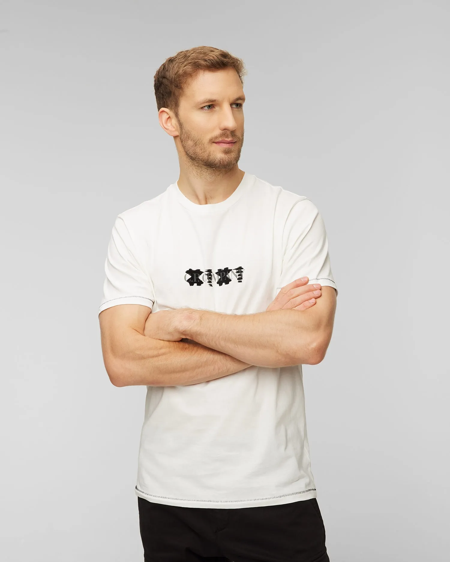 White men's t-shirt C.P. Company 15cmts356a005431g-103