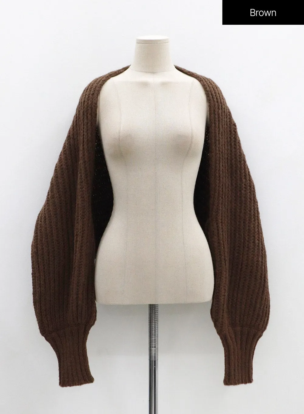 Stylish Wide Knit Bolero OO21