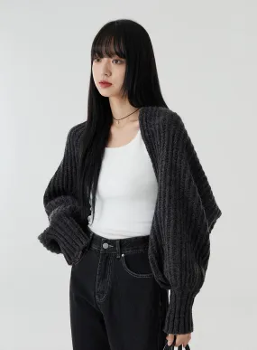 Stylish Wide Knit Bolero OO21