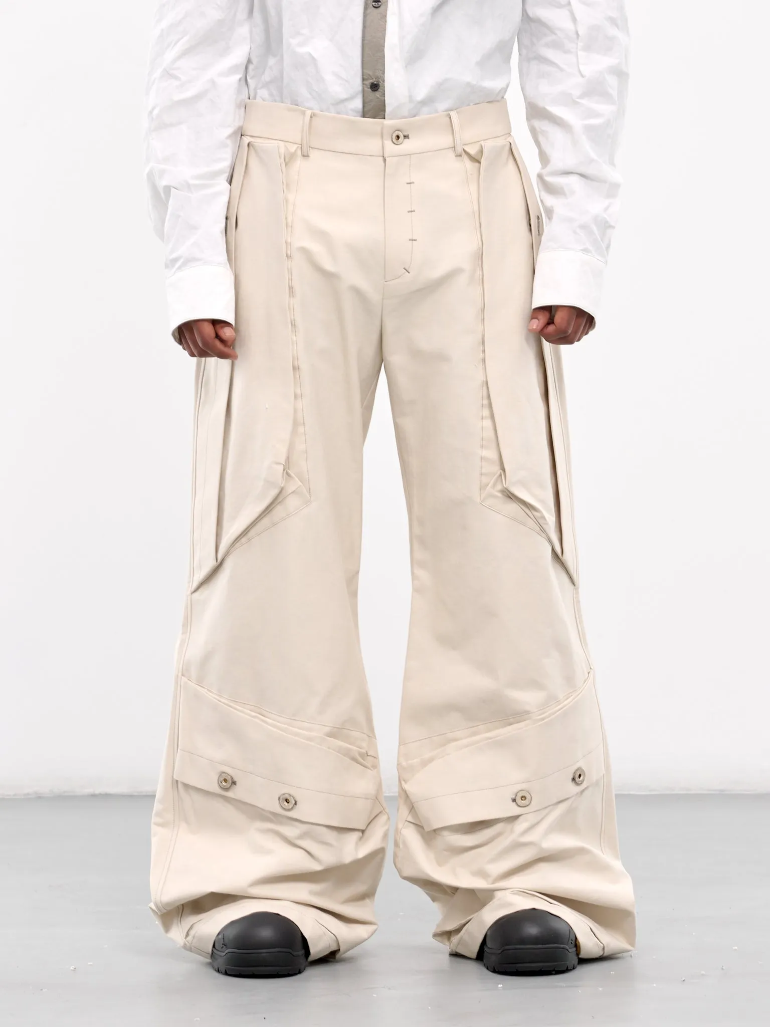 Wide Mass Trousers (CA06WMB4IV-IVORY)