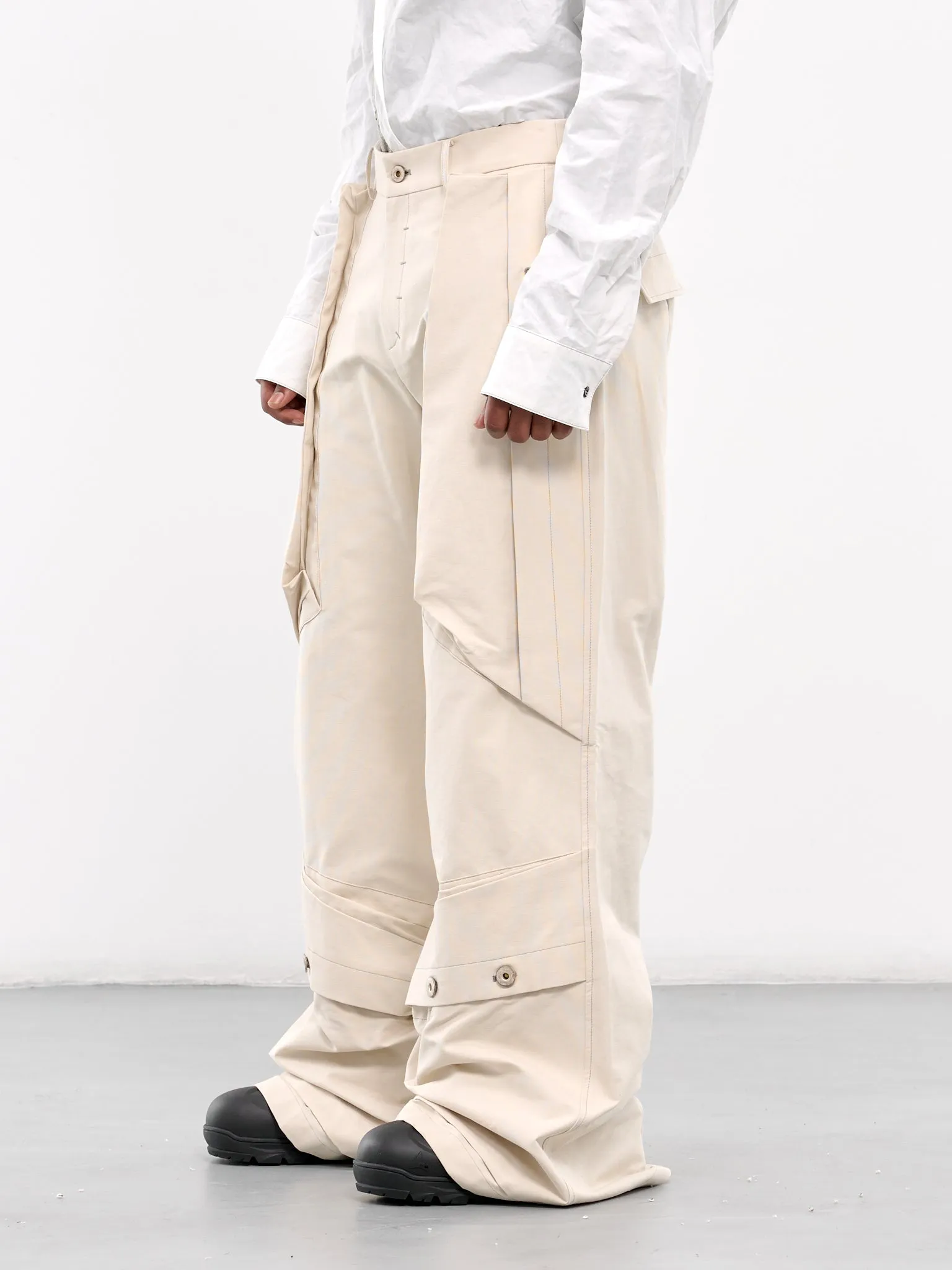 Wide Mass Trousers (CA06WMB4IV-IVORY)