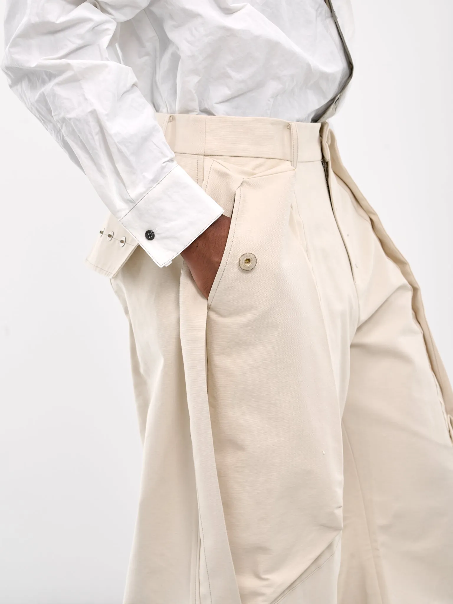 Wide Mass Trousers (CA06WMB4IV-IVORY)