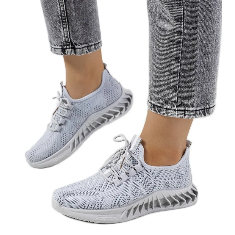 Witting gray sports sneakers grey