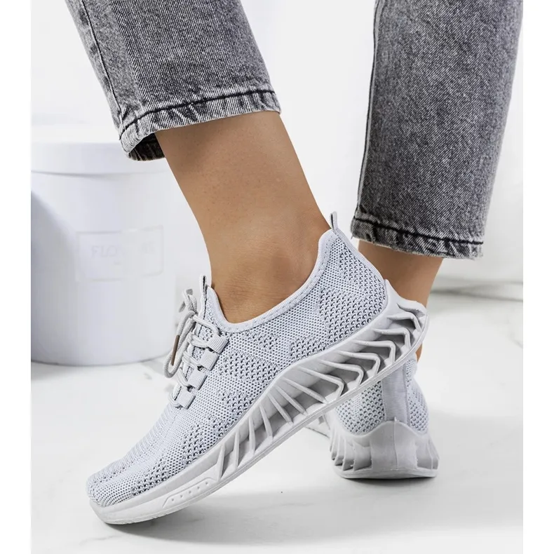 Witting gray sports sneakers grey