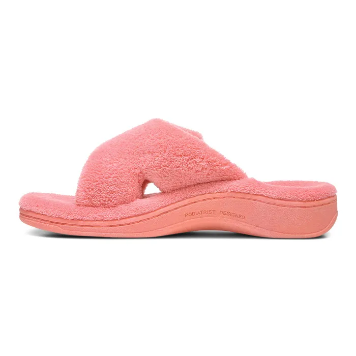 Womens Vionic Relax Slippers Sea Coral