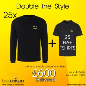 Workwear Bundle 59 Jumpers With Free T-Shirt Bundle