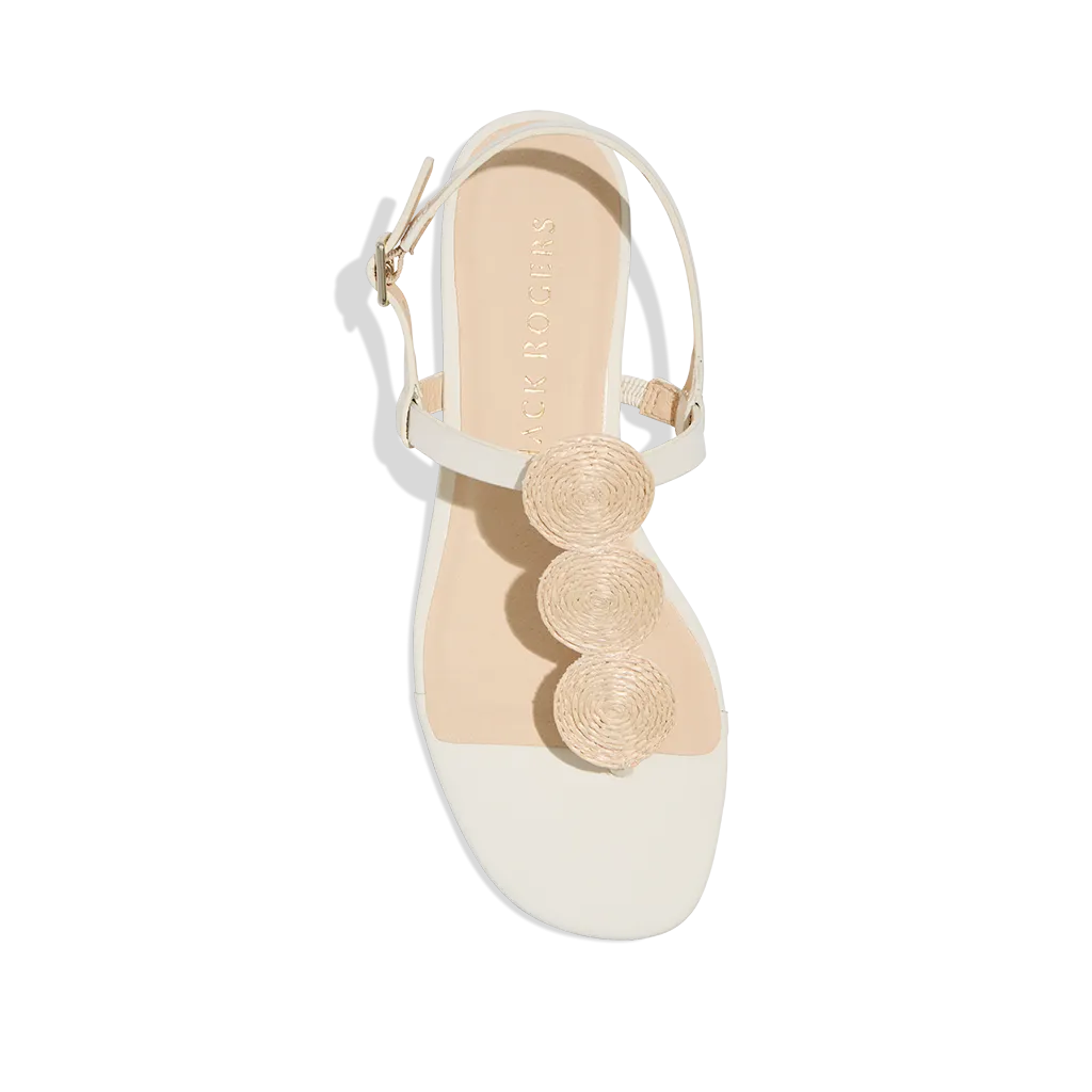 Worth Raffia Flat Sandal