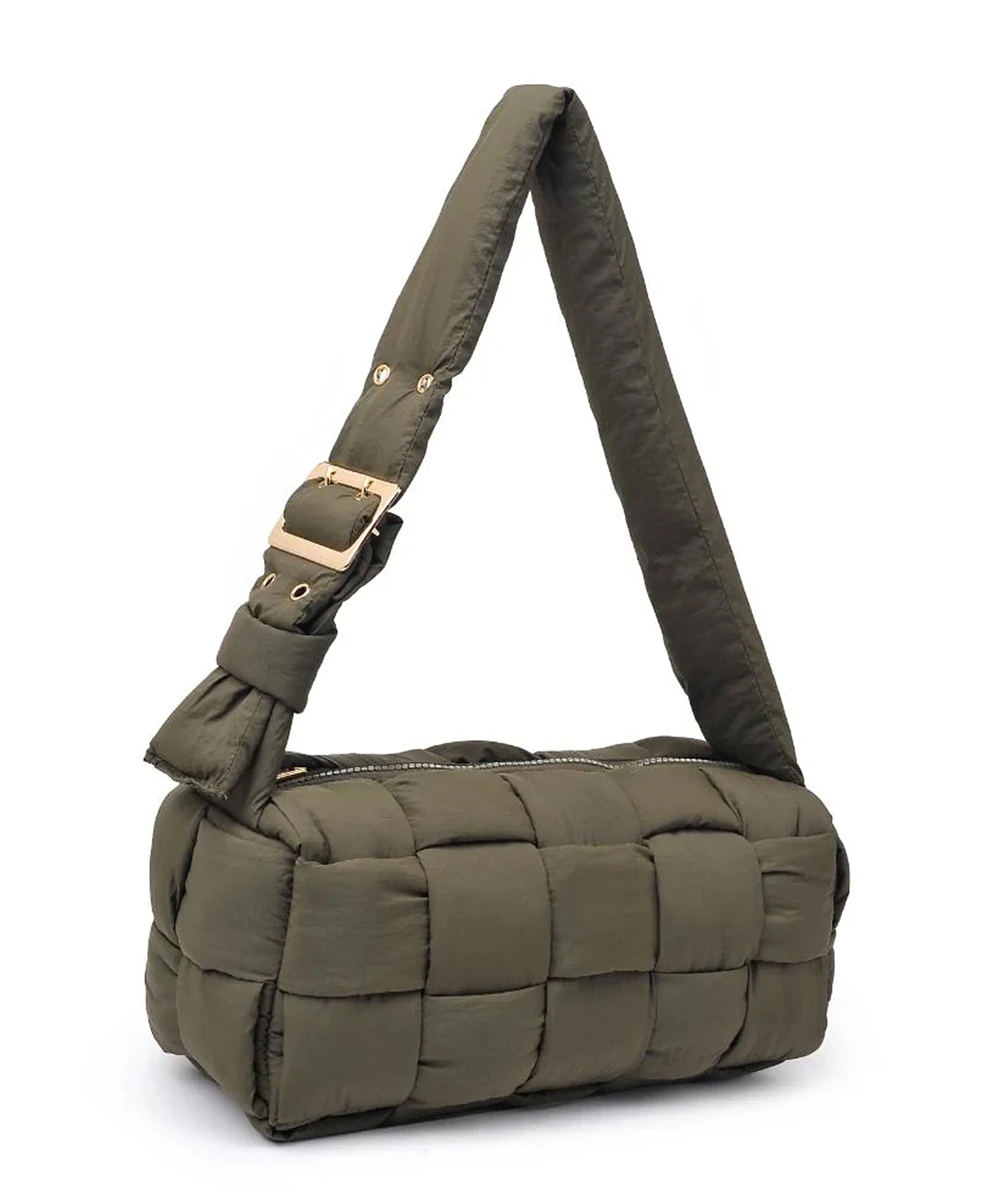 Woven Nylon Shoulder Bag