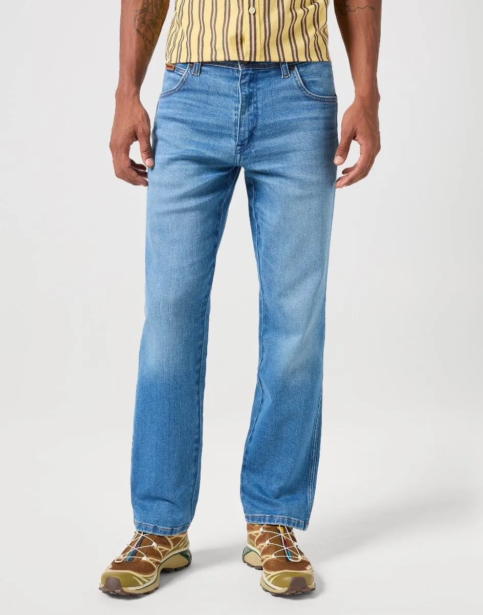 Wrangler Texas Stretch Denim Jeans Wagon Wheel